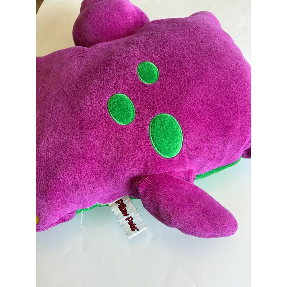 Pillow Pets Barney the Dinosaur Plush Purple T-Rex Stuffed Animal 2011 Lyons Y2K - Picture 6 of 14